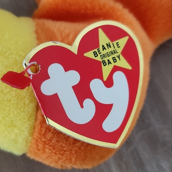 ๐ Ty Beanie Baby โInchโ the Inchworm โ 1995 Vintage Plush, Excellent Condition - Picture 6 of 10